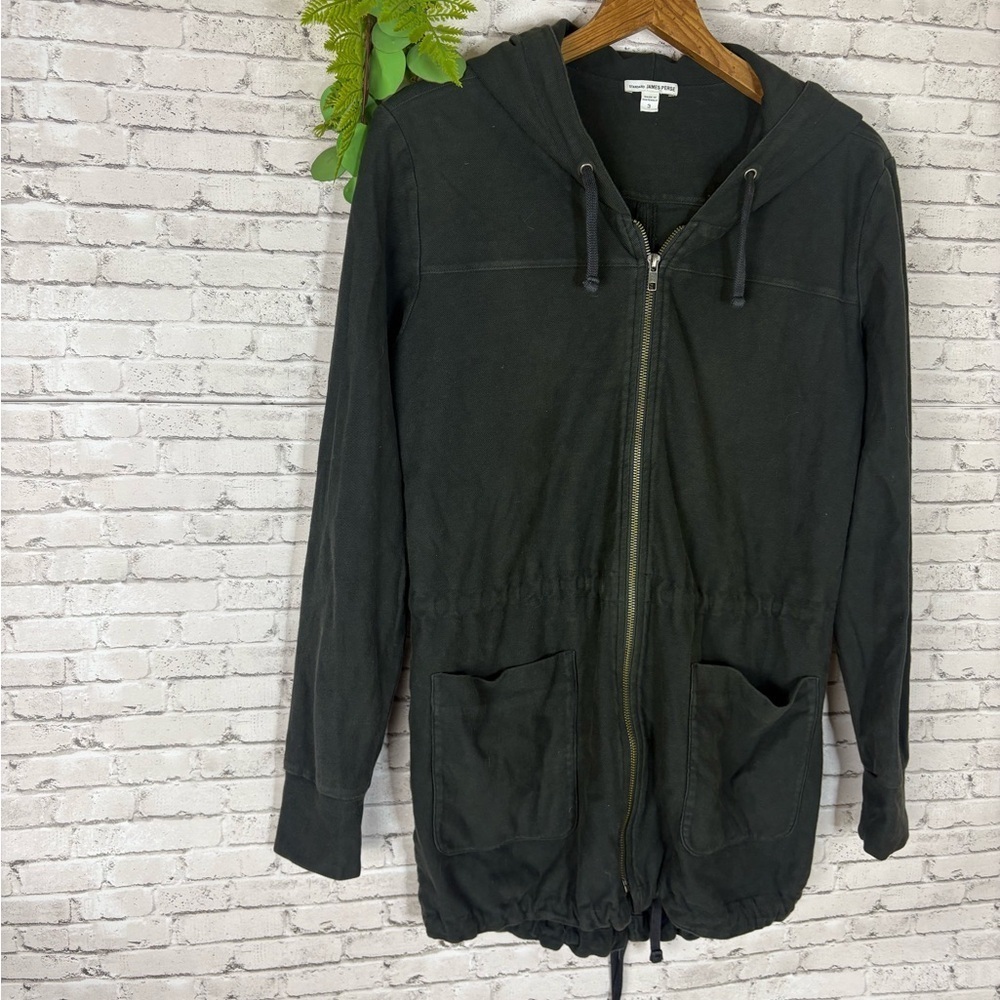 James Perse Faded Black Utility Field Jacket - Picture 2 of 5